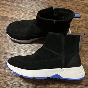 Nurture response Rainer suede cold leather fox fur shoes sz 9